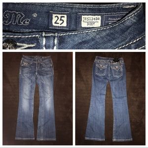 Miss Me Jeans JE5124BR Boot size 25 inseam 31